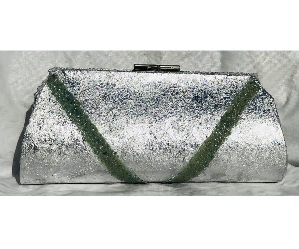 Green Fuchsite Plated in Sterling Silver ~ OOAK Clutch Purse - Image 2