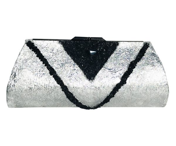 Black Onyx & Hematite Plated in Sterling Silver ~ OOAK Clutch Purse