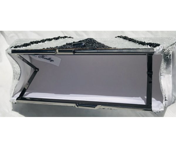 Black Onyx & Hematite Plated in Sterling Silver ~ OOAK Clutch Purse - Image 5