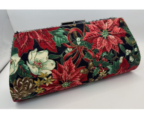 The Christmas Poinsettia ~ OOAK Clutch - Image 2