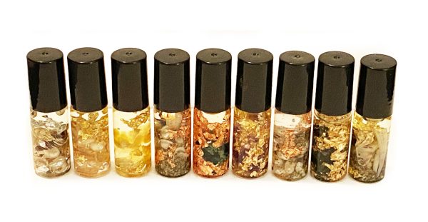 Custom Crystal Infused Essential Oil Roll On Blends Charged