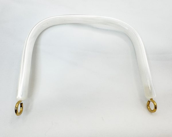 White Acrylic Plastic Purse Handle DIY - Sold Individually