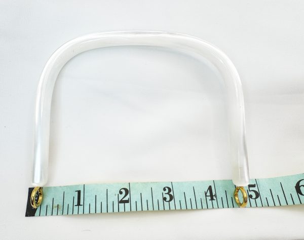 White Acrylic Plastic Purse Handle DIY - Sold Individually - Image 4