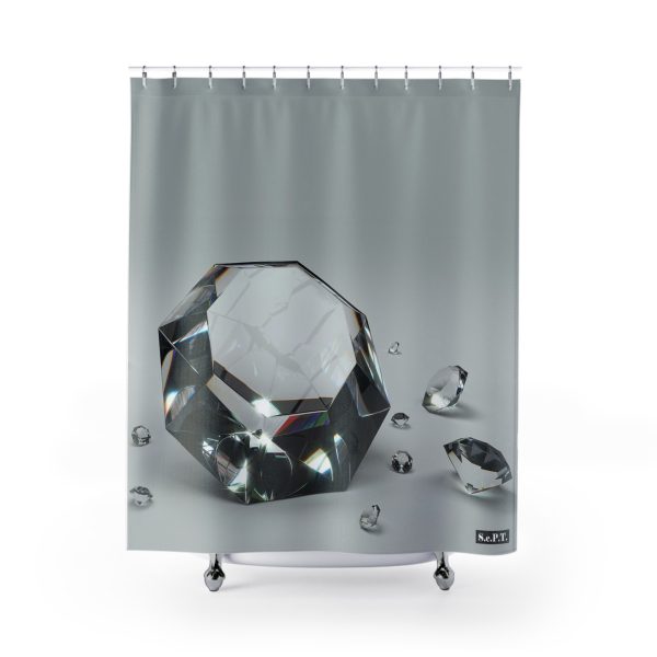 Black & White - DIAMONDS - Shower Curtain - (S.e.P.T.)