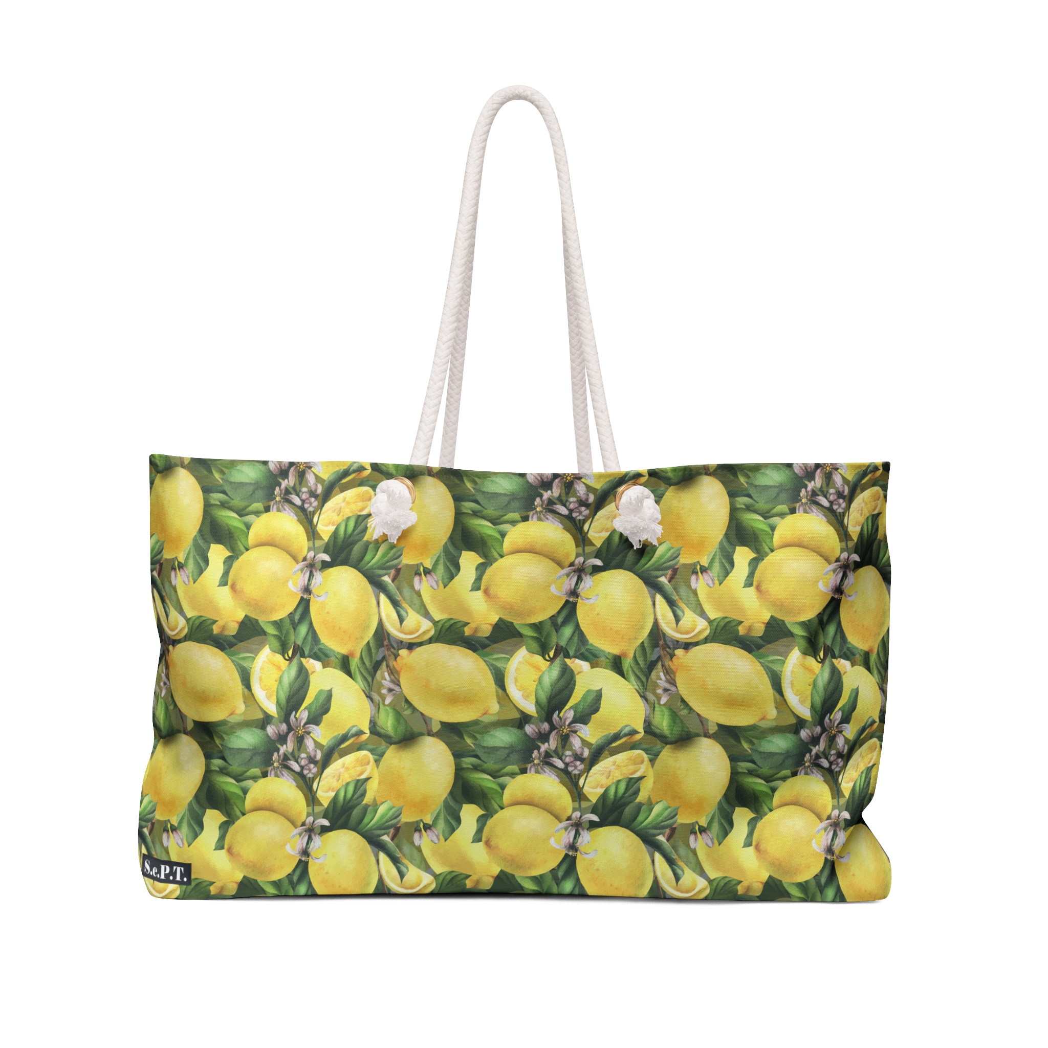 Bright Citrus Lemon Garden Pattern Weekender Bag (S.e.P.T.™)