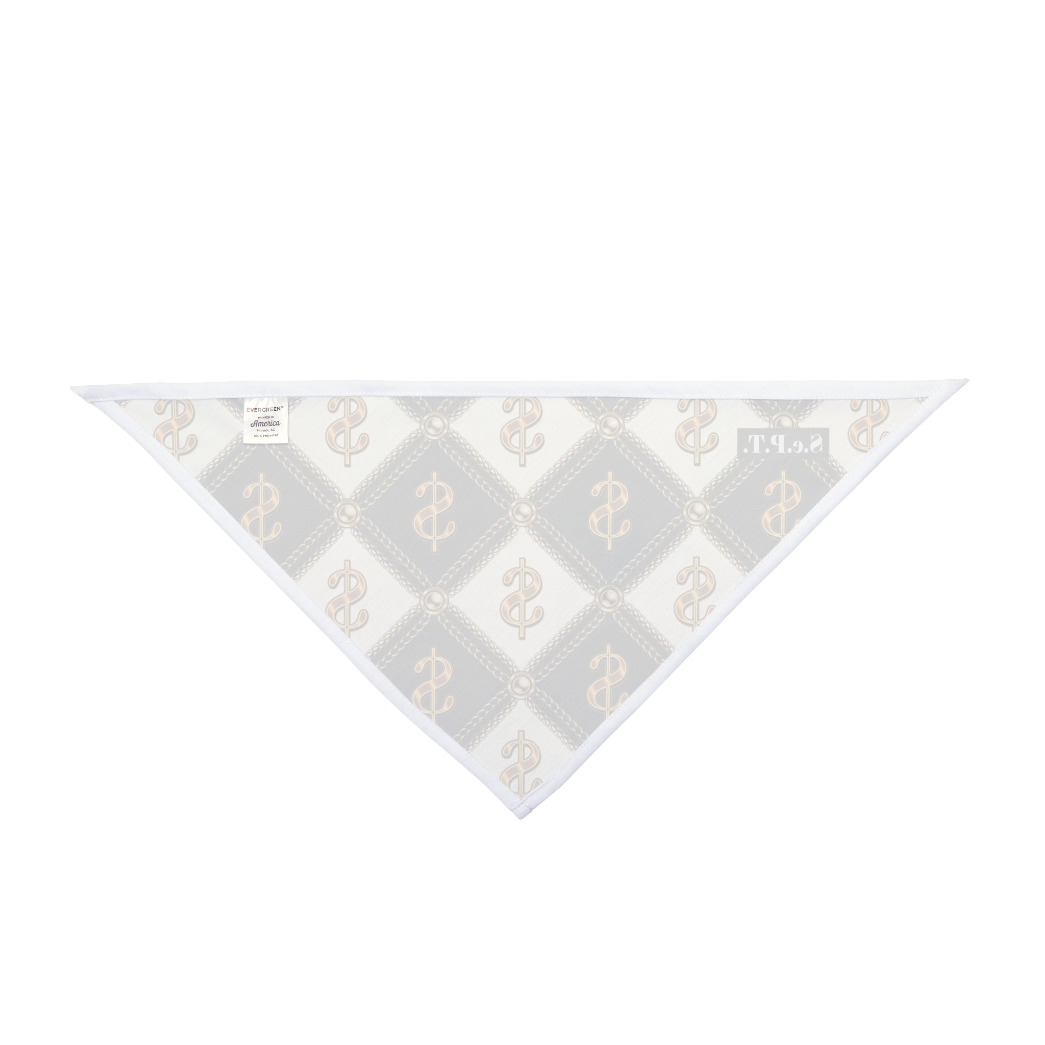 Luxury Dollar Sign Quilted Chain Pet Bandana - (S.e.P.T.™) #2 - Image 4