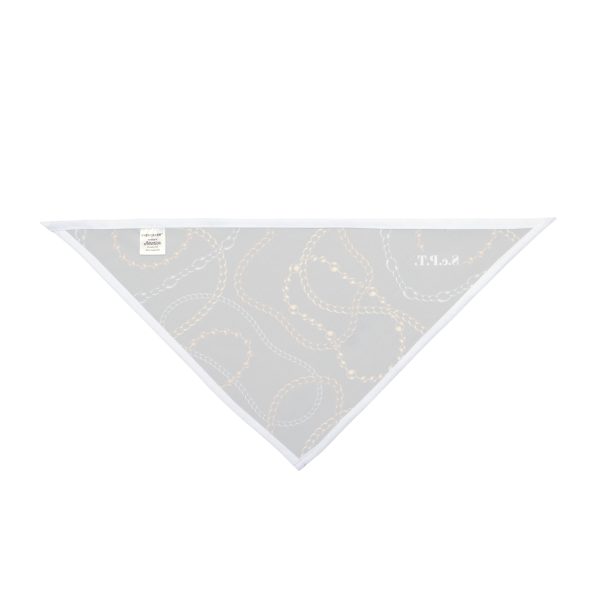 Mixed Metal Chain and Rope Pattern Pet Bandana - (S.e.P.T.) - Image 2