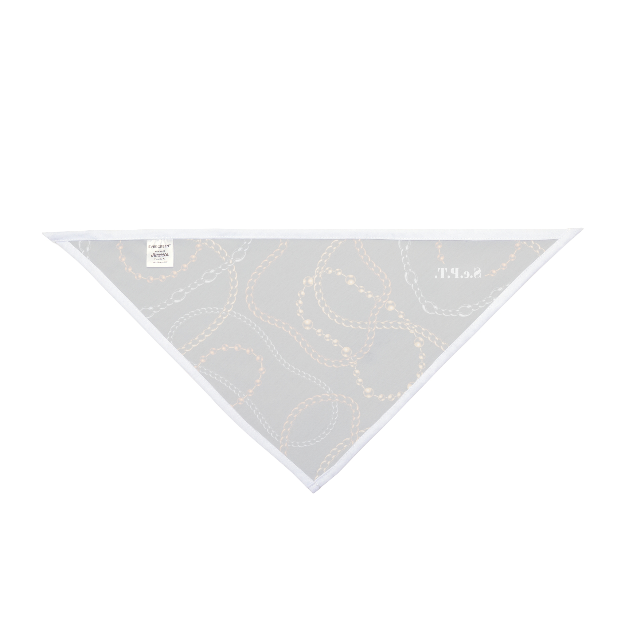Mixed Metal Chain and Rope Pattern Pet Bandana - (S.e.P.T.) - Image 2