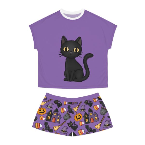 Spooky Cute Halloween Women's Short Pajama Set (AOP) - Image 2