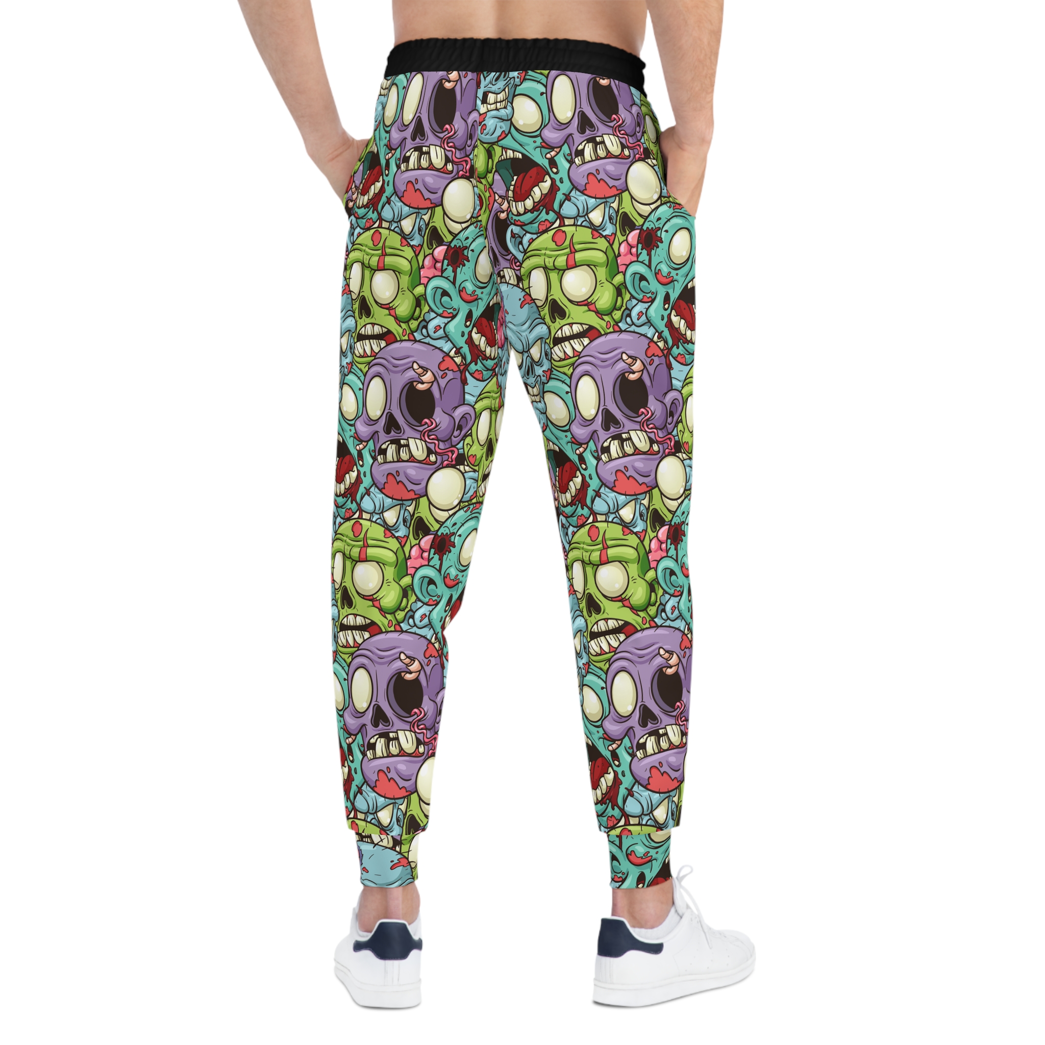 Brain Freeze! Cartoon Zombie Athletic Joggers (S.e.P.T.) - Image 4