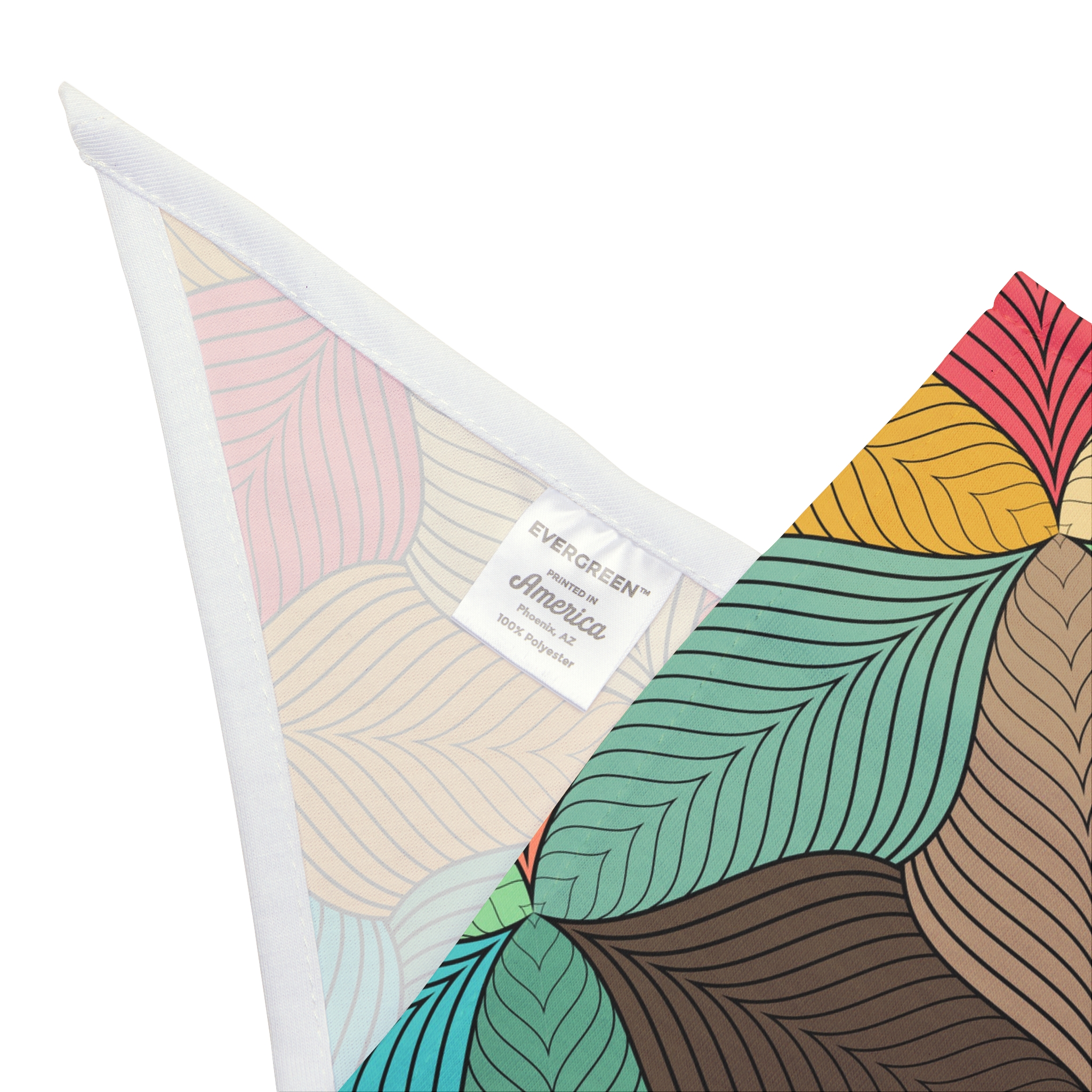 Mid-Century Modern Wavy Abstract Print #2 Dog Pet Bandana - (S.e.P.T.™) - Image 8