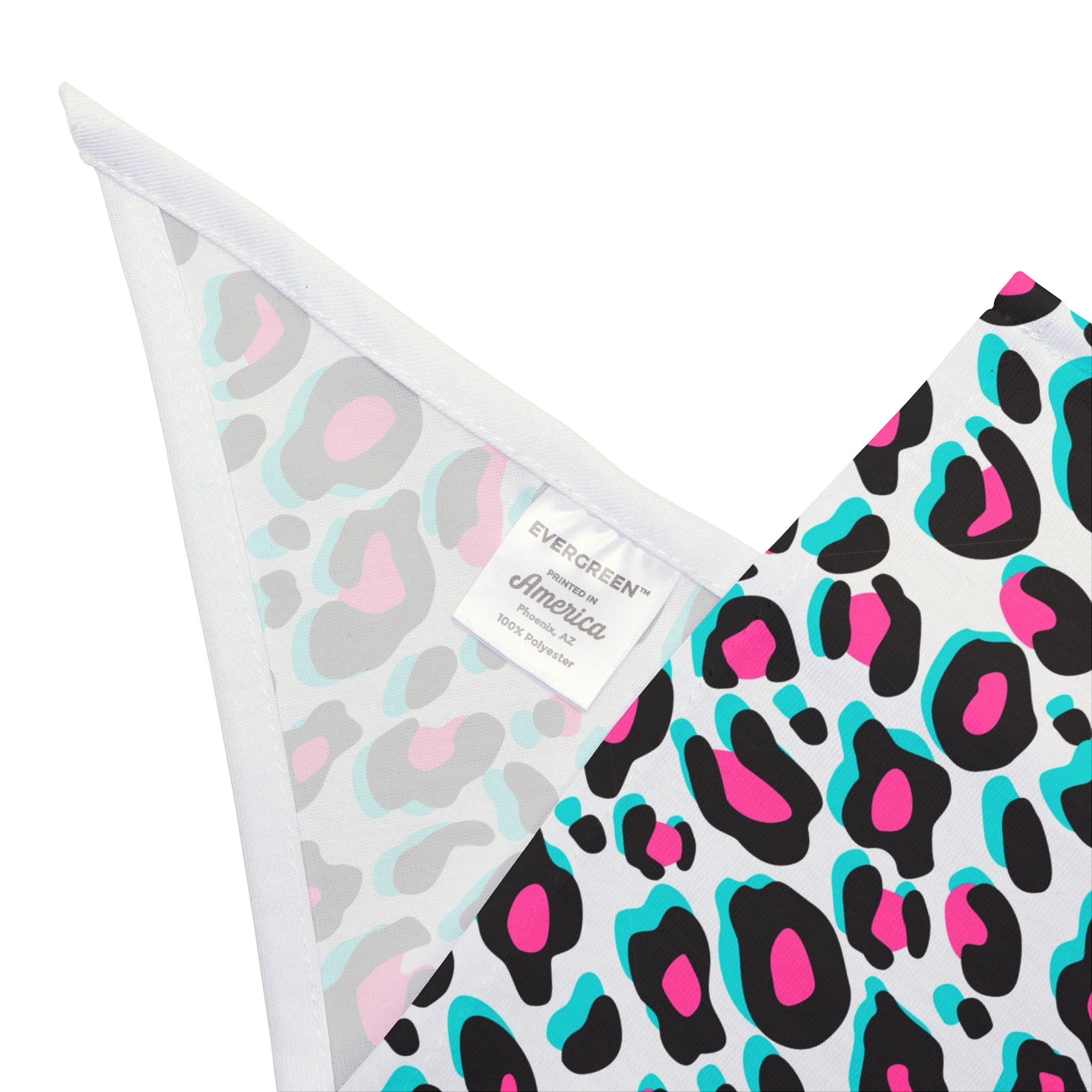 Fuchsia & Aqua Leopard Print Dog Pet Bandana - (S.e.P.T.™) - Image 8