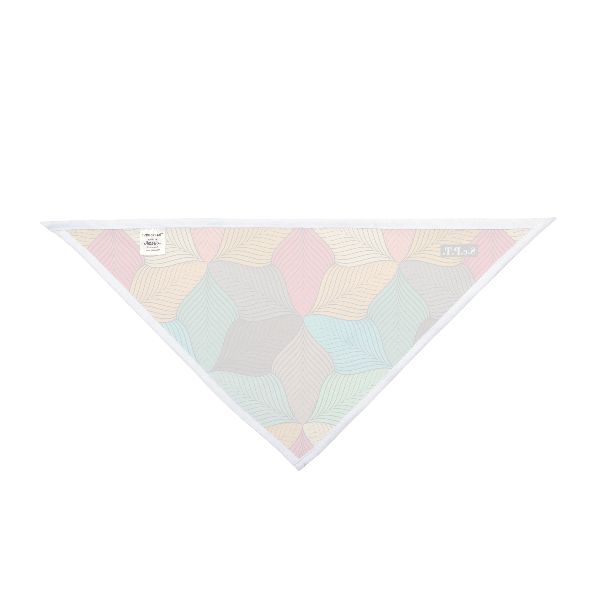 Mid-Century Modern Wavy Abstract Print #2 Dog Pet Bandana - (S.e.P.T.™) - Image 3