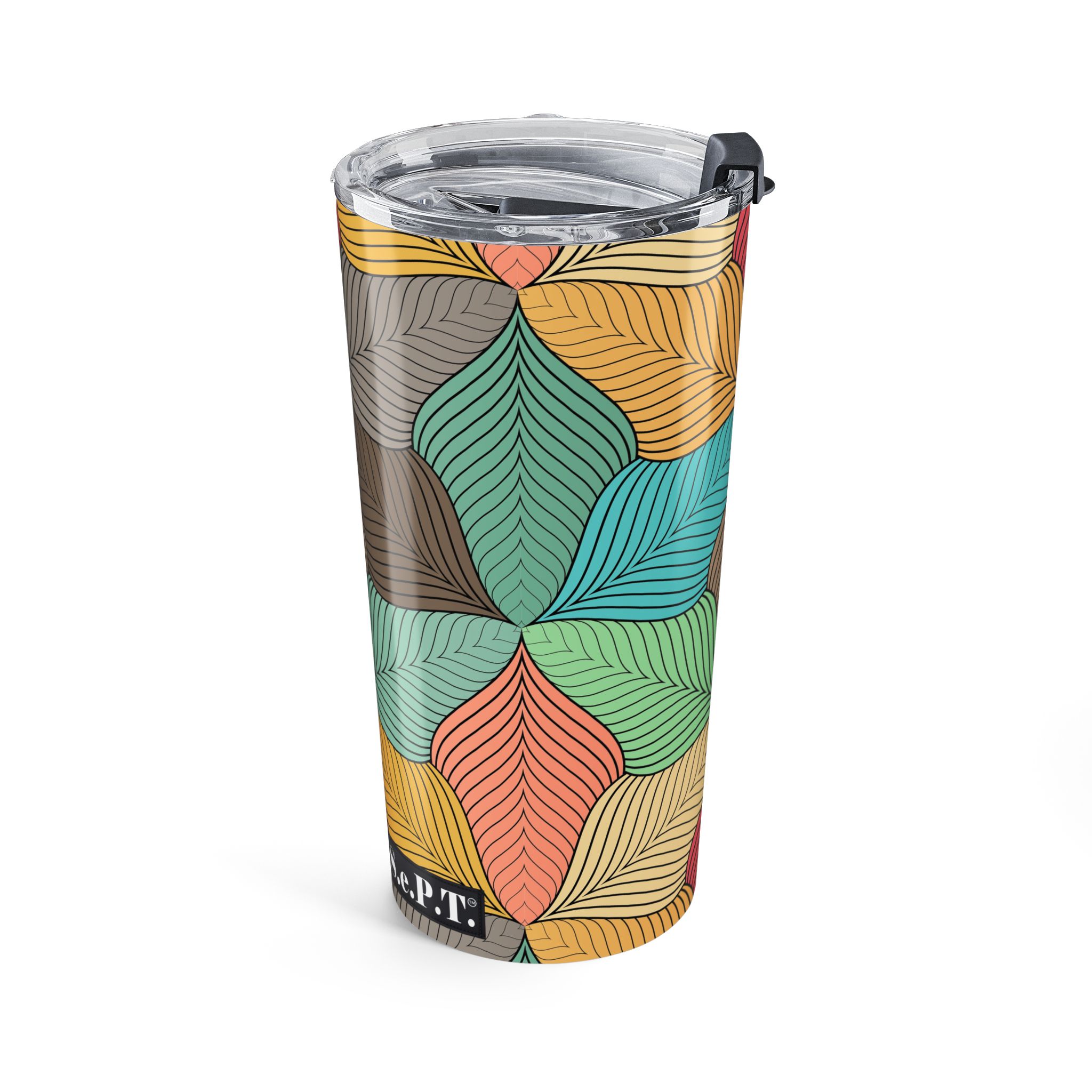 Mid-Century Modern Wavy Abstract Print #2 - Tumbler 20oz - (S.e.P.T.™) - Image 3