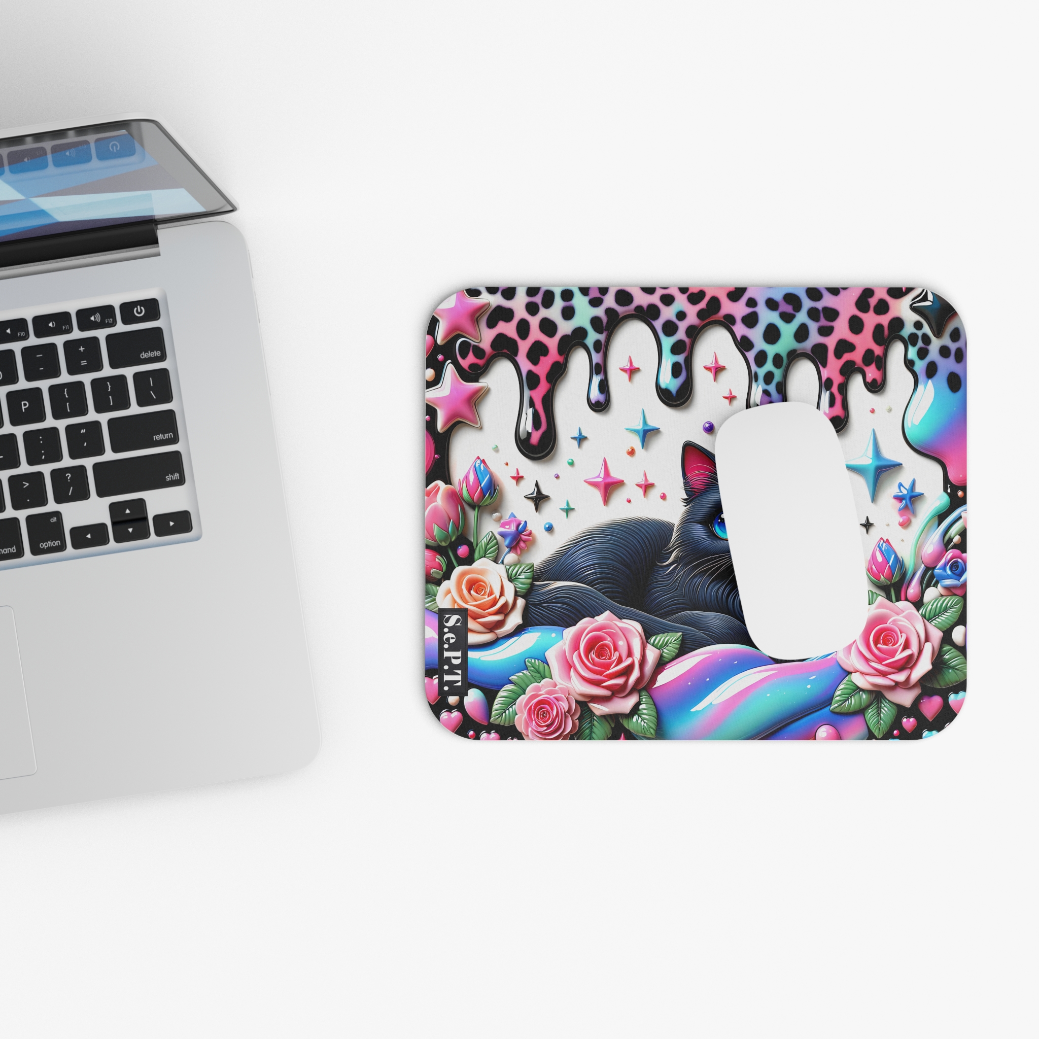 3D Cats (Design 14) - 9x8 Mouse Pad - (S.e.P.T.™) - Image 4