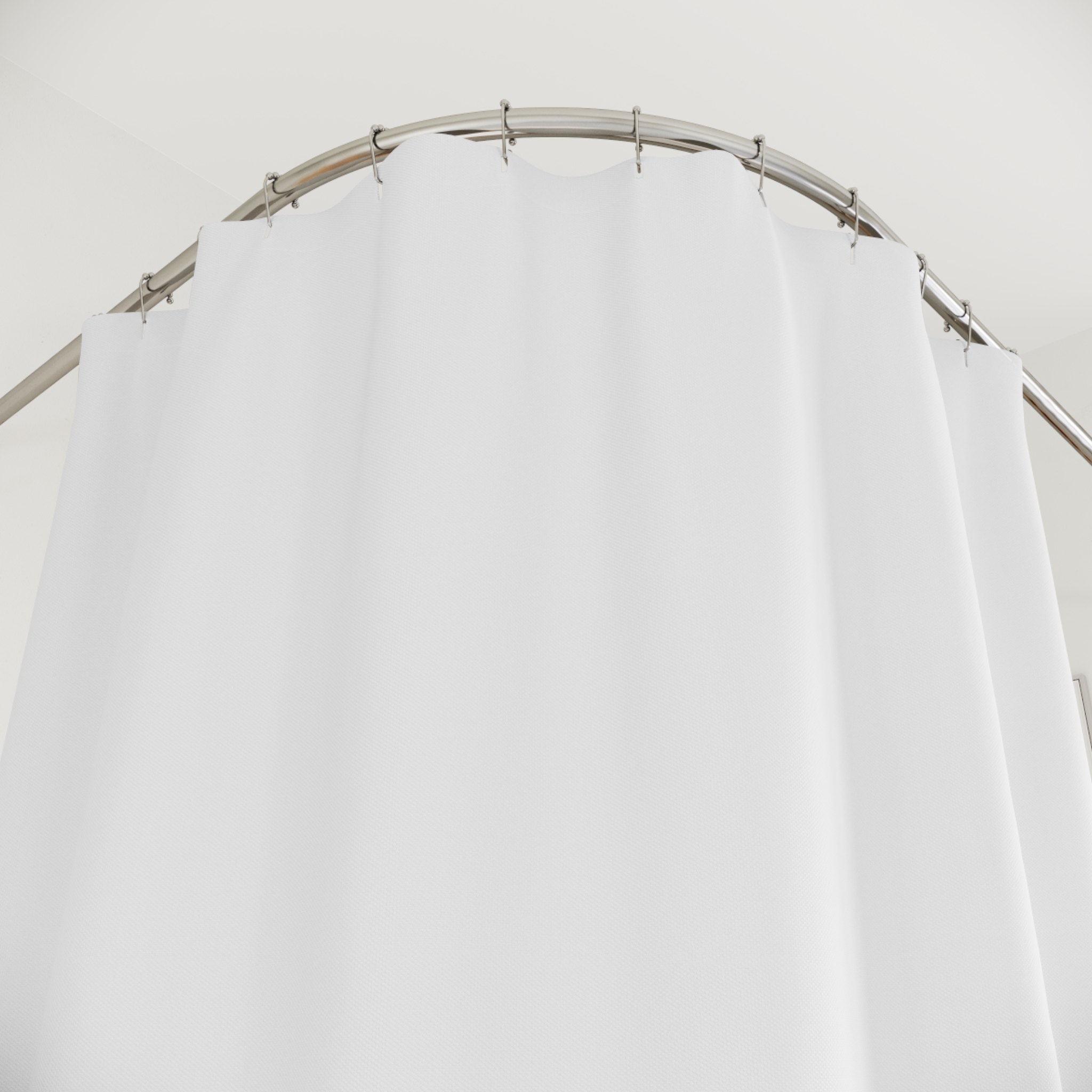 Blue & Golden Yellow Gemstone Faceted Crystals (watercolor style) Shower Curtain Option 2 - (S.e.P.T.) - Image 2