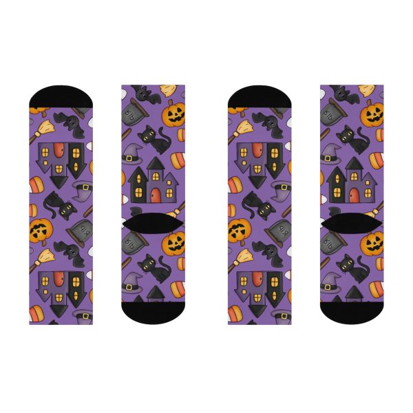 Spooky Cute Halloween Cushioned Crew Socks - Image 4