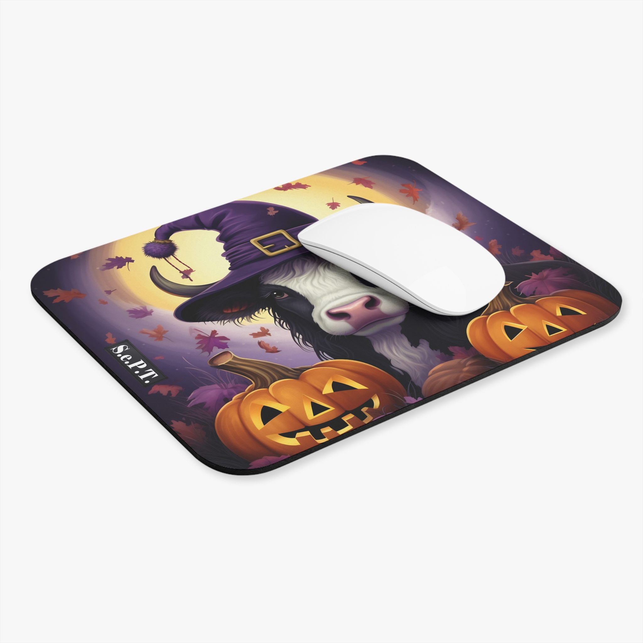 Halloween Baby Highland Cow (Design 1) - 9x8 Mouse Pad - (S.e.P.T.™) - Image 3