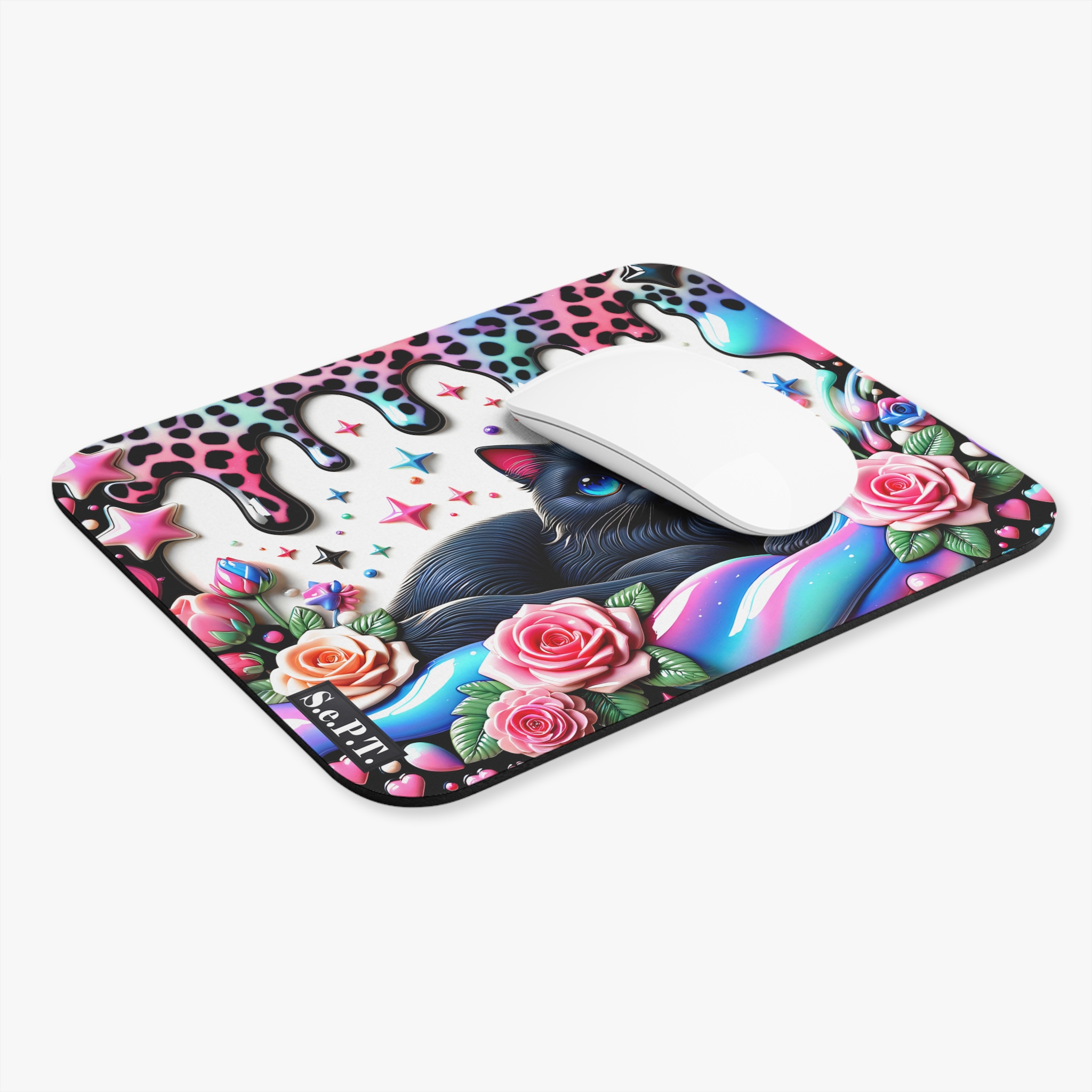 3D Cats (Design 14) - 9x8 Mouse Pad - (S.e.P.T.™) - Image 3