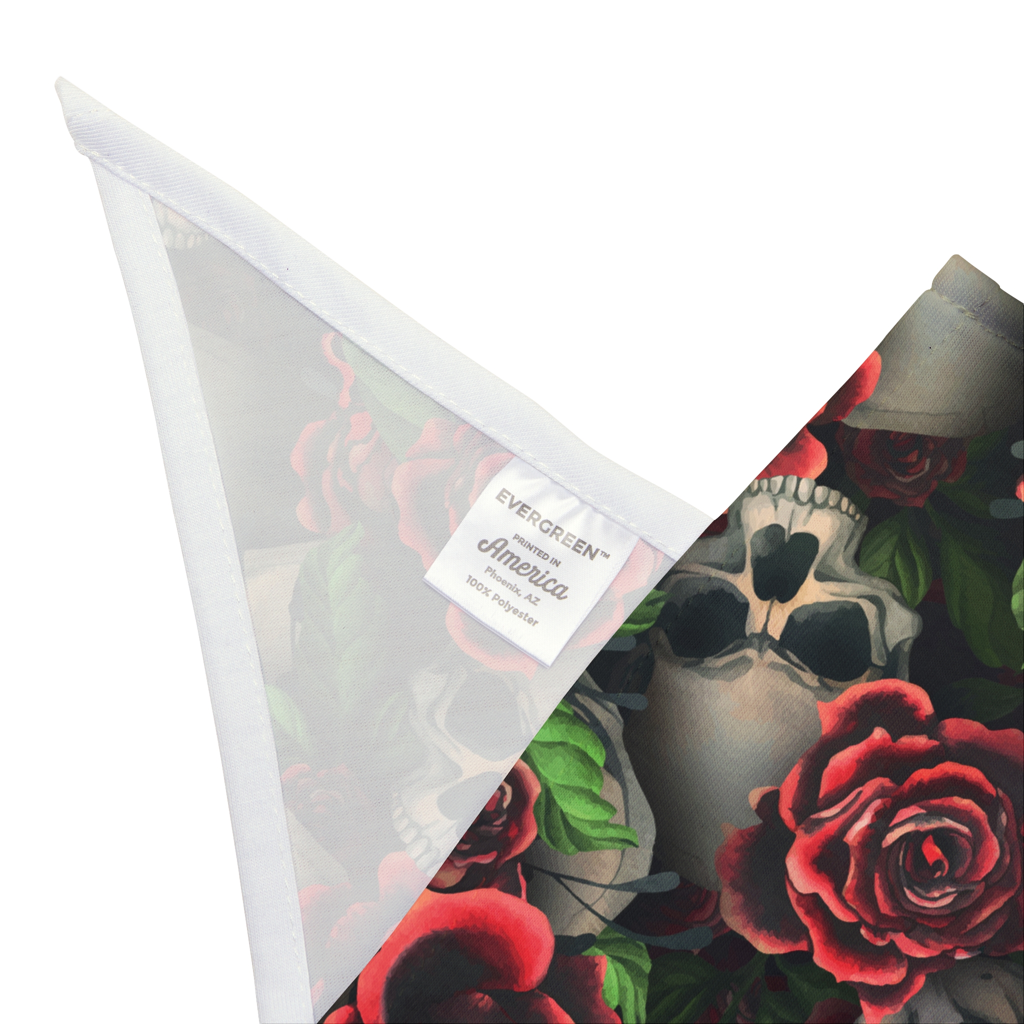 Gothic Skulls & Red Roses Print Dog Pet Bandana - (S.e.P.T.™) - Image 8