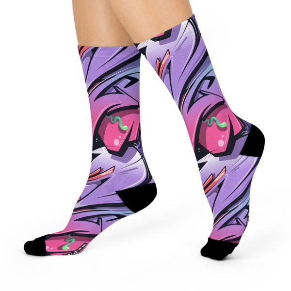 Fresh Tag Graffiti Cushioned Crew Socks (S.e.P.T.) - Image 2