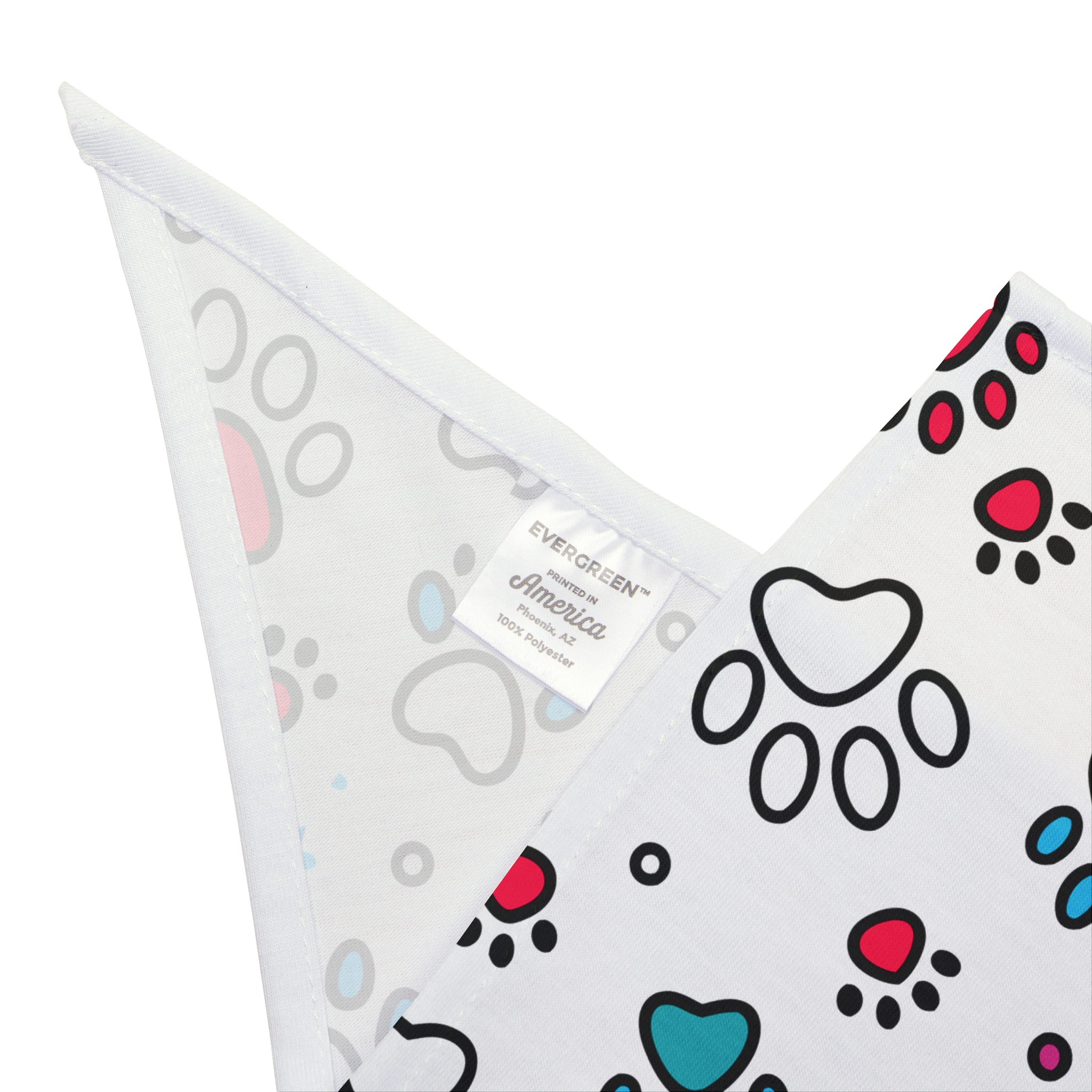 Vibrant Doodle Paw Prints Pet Bandana - (S.e.P.T.™) - Image 5