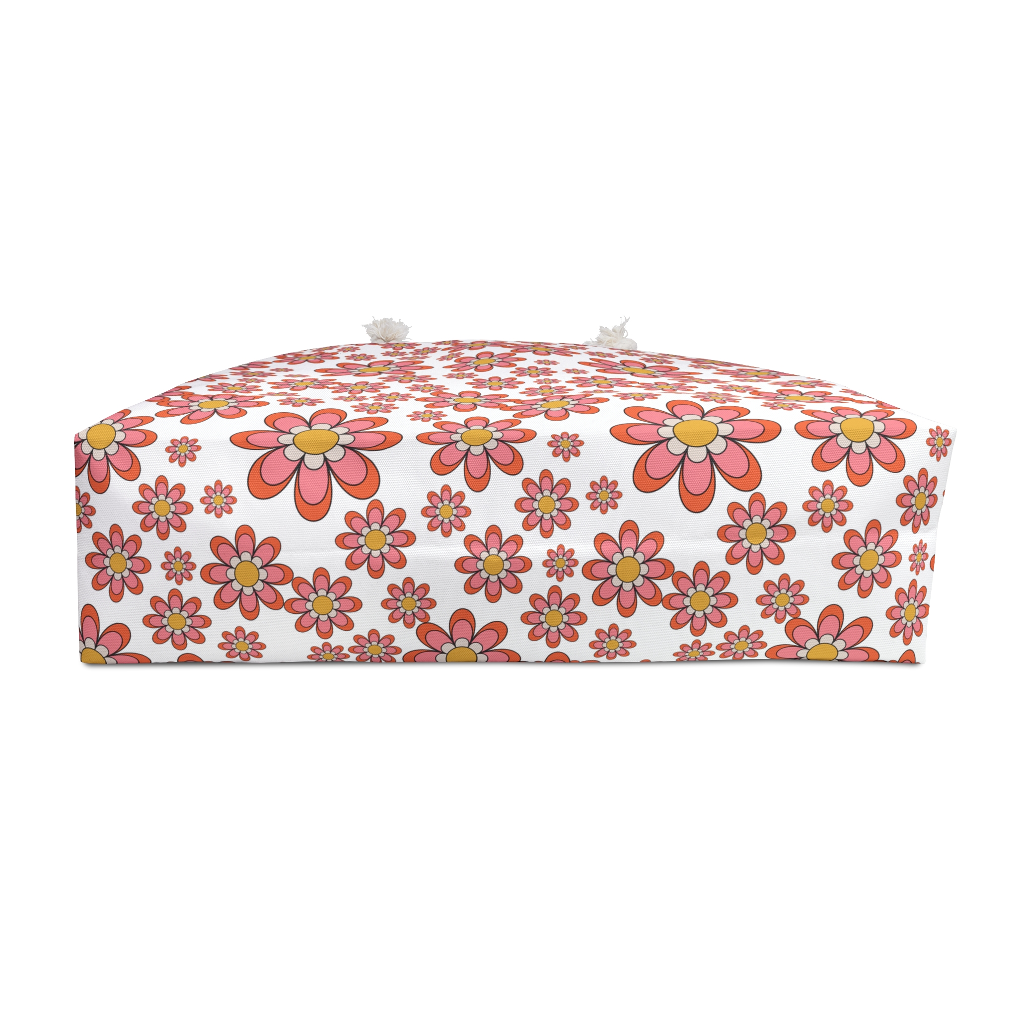 Retro Fun Pink Daisy Floral Print Weekender Bag (S.e.P.T.™) - Image 4