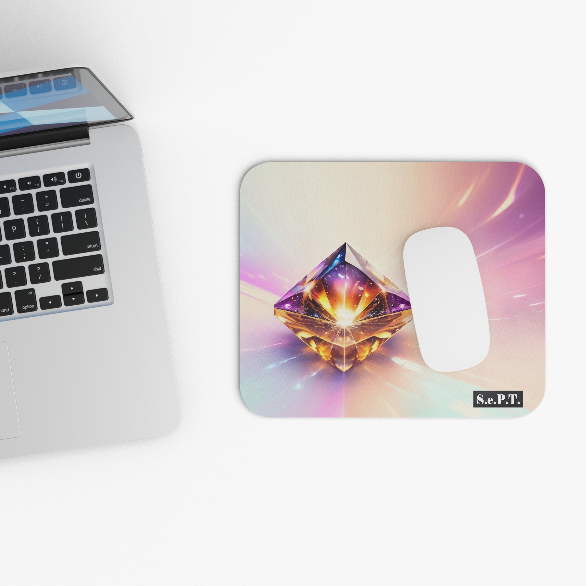 Vibrant Jewelled Tourmaline Gemstone - Mouse Pad - (S.e.P.T.) - Image 4