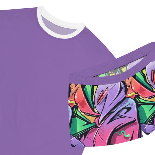 Fresh Tag Graffiti Women's Short Pajama Set (AOP) - Image 4