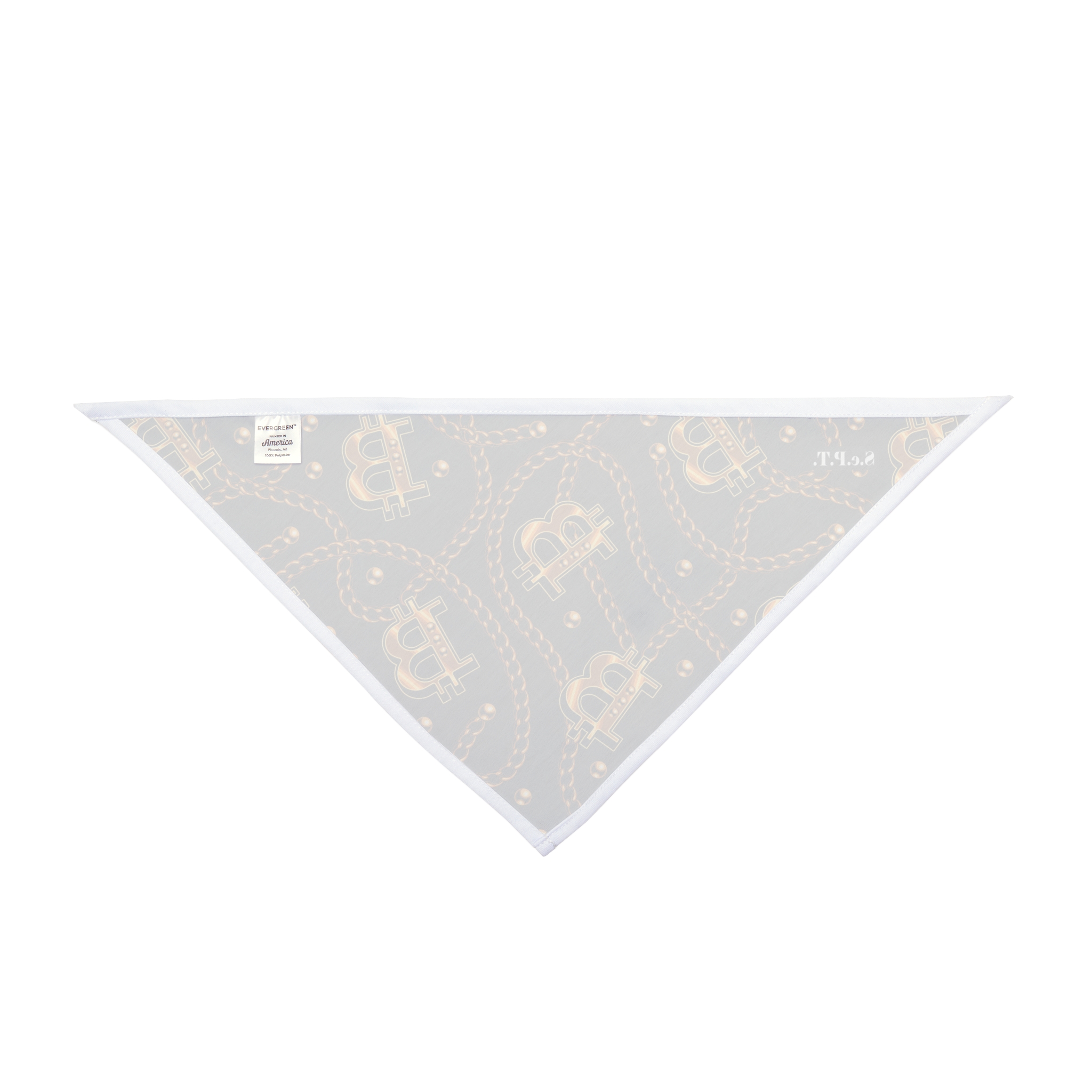 Gold Chain Link Bitcoin Pet Bandana - (S.e.P.T.™) - Image 5