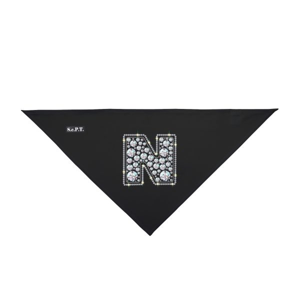 Blingy Initial "N" Pet Bandana - (S.e.P.T.)