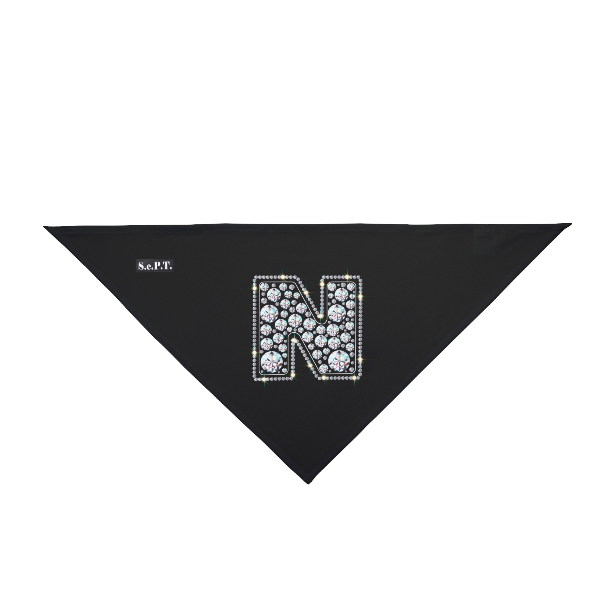 Blingy Initial "N" Pet Bandana - (S.e.P.T.)