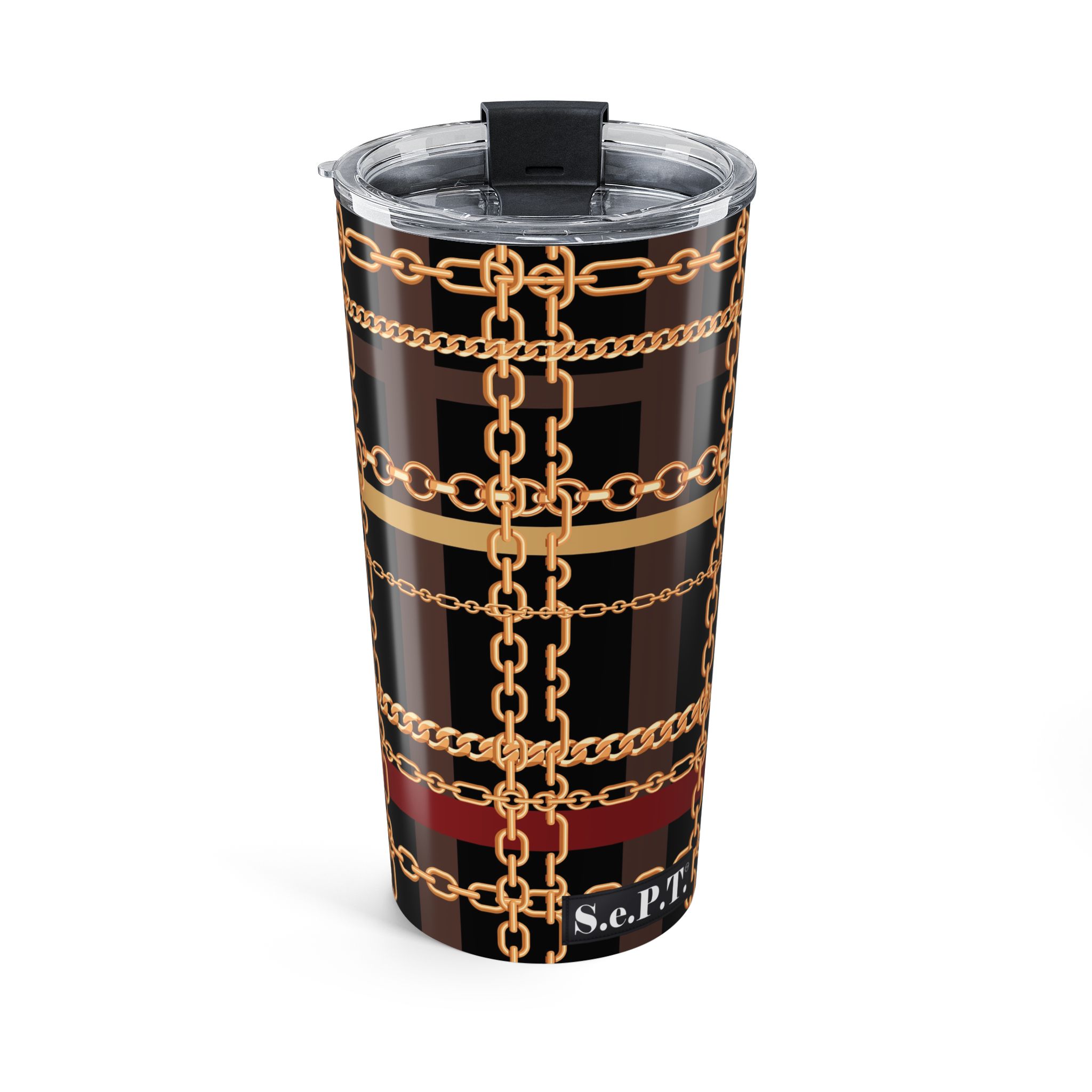 Regal Tartan Chain Plaid Print Tumbler 20oz - (S.e.P.T.™) - Image 2