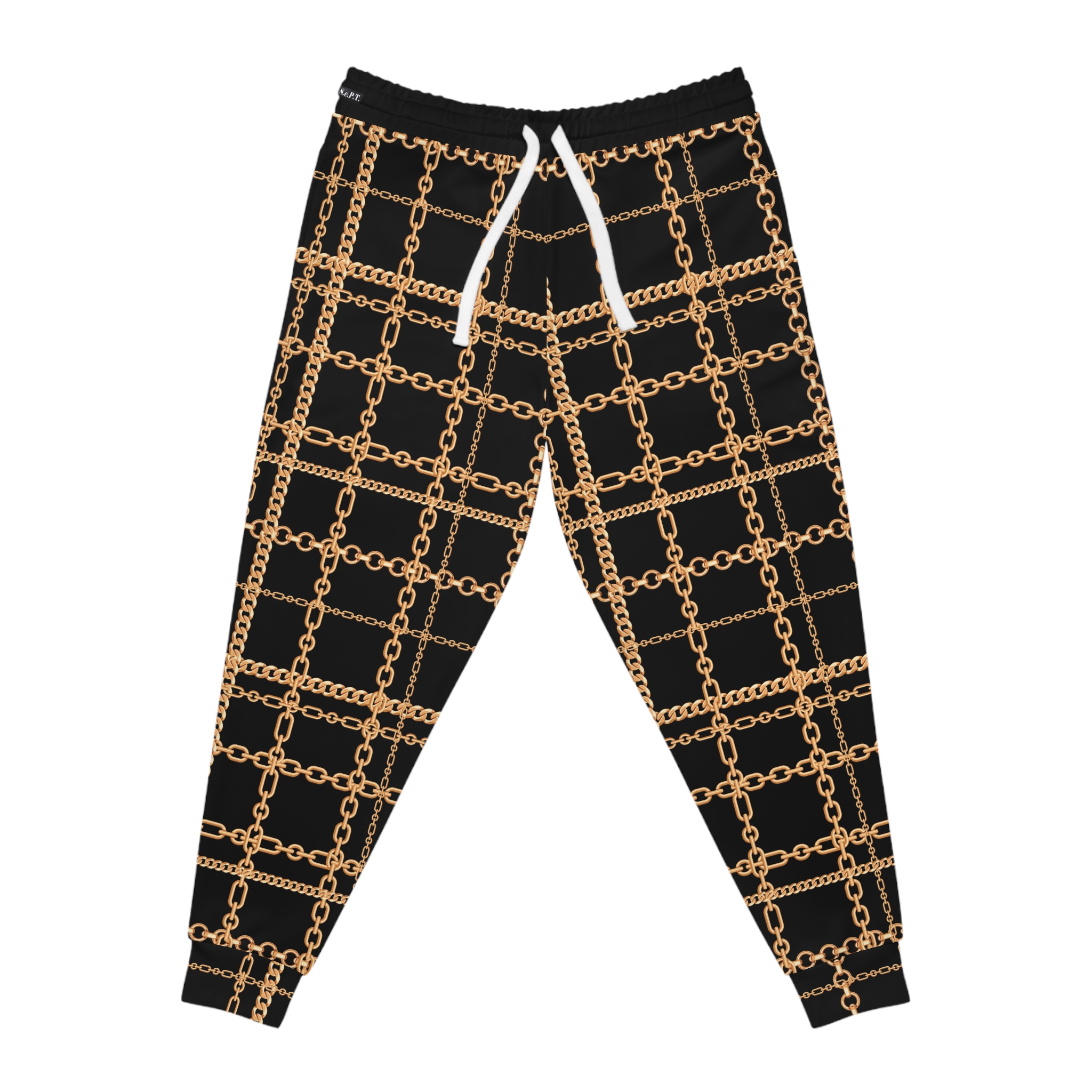 Luxury Baroque Gold Chain Plaid w/Treasure Pockets™ Athletic Joggers (S.e.P.T.™) - Image 4