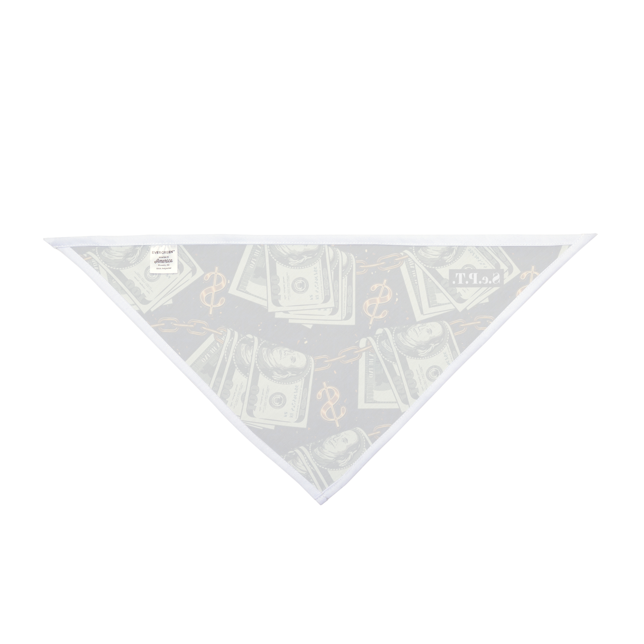 Bundled Money and Chain Pattern Pet Bandana - (S.e.P.T.) - Image 2