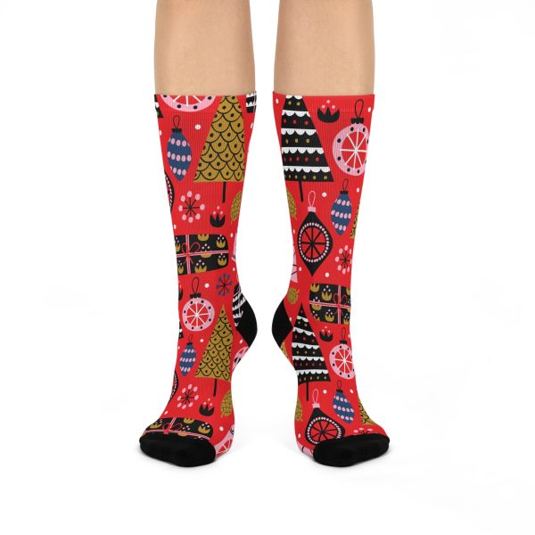 Red Holiday Cheer Cushioned Crew Socks (S.e.P.T.)