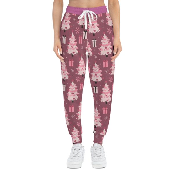 Pink Holiday Dreams Athletic Joggers (AOP)