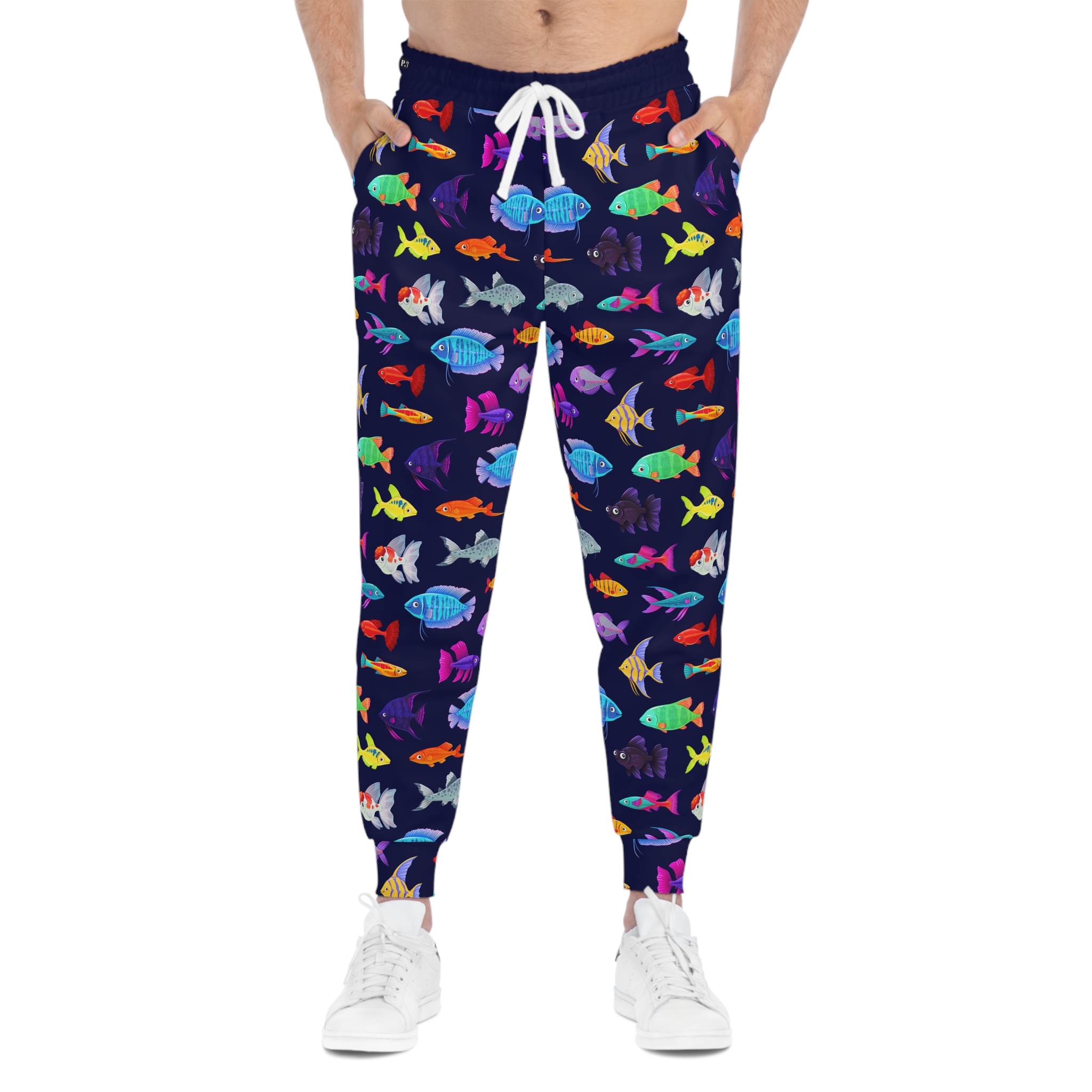 Deep Sea Life Colorful Fish Pattern Athletic Joggers (S.e.P.T.™) - Image 3