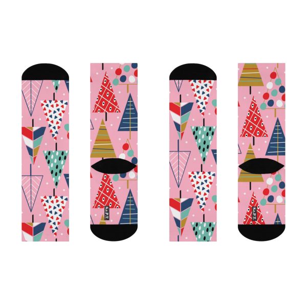 Pink Holiday Cheer Cushioned Crew Socks (S.e.P.T.) - Image 4