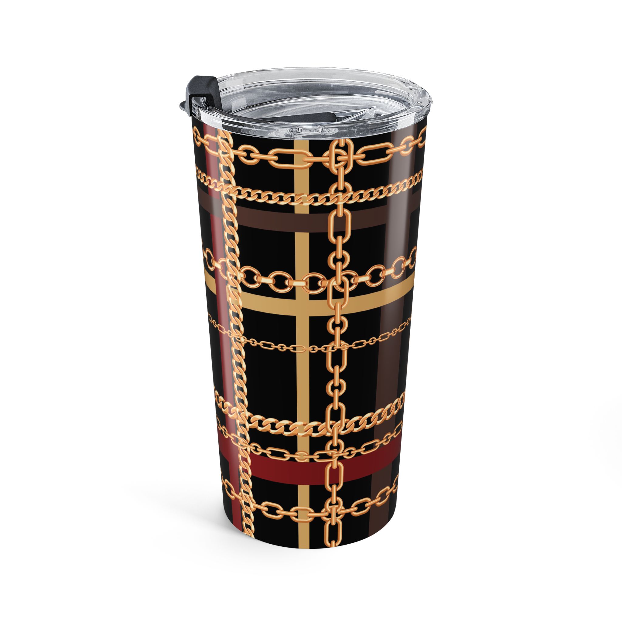 Regal Tartan Chain Plaid Print Tumbler 20oz - (S.e.P.T.™) - Image 4