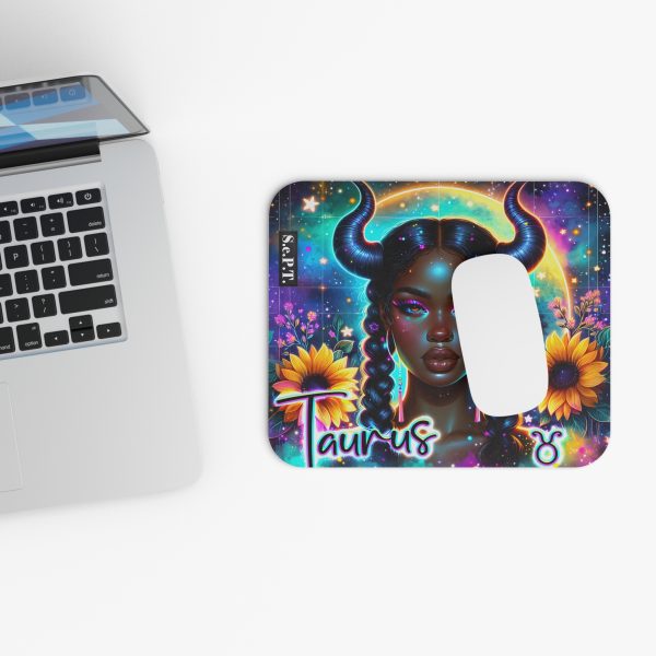 Taurus (Black Woman) - 9x8 Mouse Pad - (S.e.P.T.) - Image 4