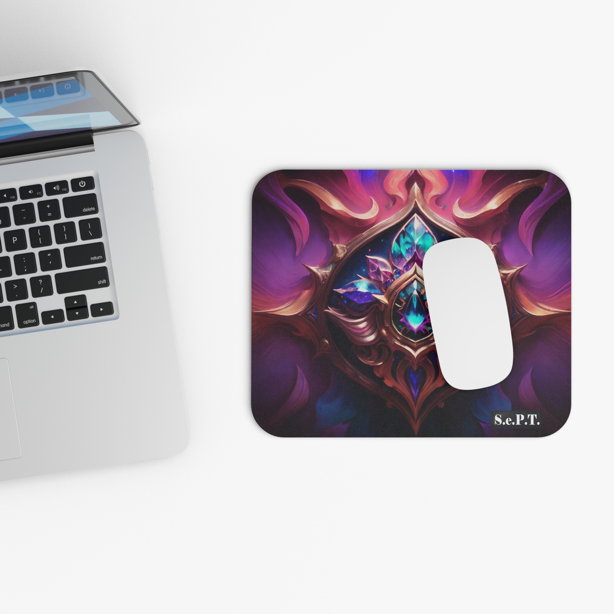 Magical & Opulent Jewelled Colorful Amulet - Mouse Pad - (S.e.P.T.) - Image 4