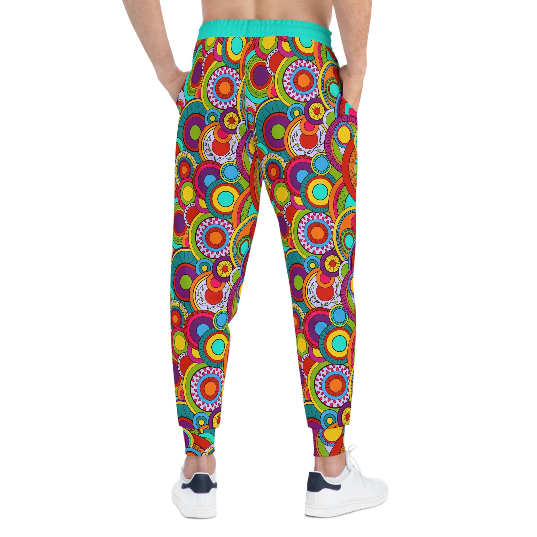Groovy Swirl Mandala Print #1 Athletic Joggers (S.e.P.T.™) - Image 6
