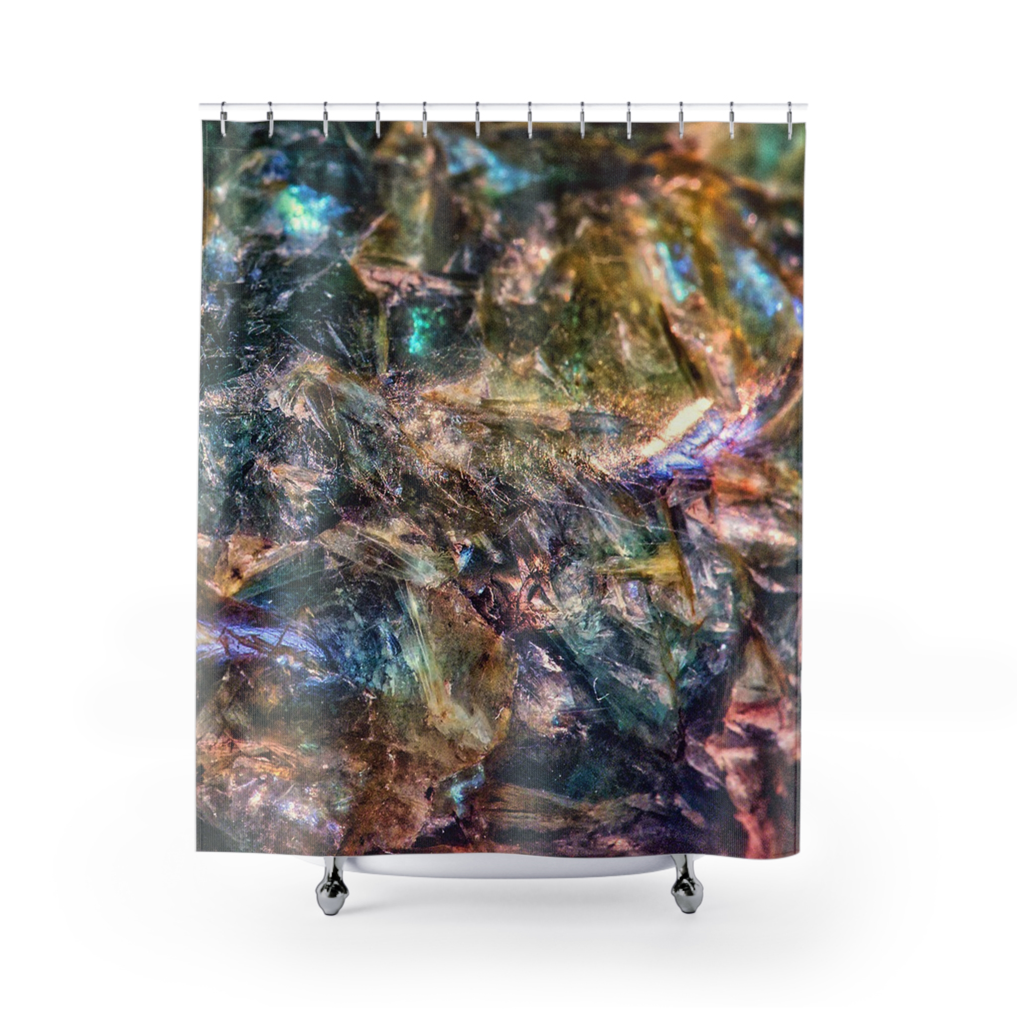 Labradorite Gemstone Shower Curtain Option 2 (S.e.P.T.)