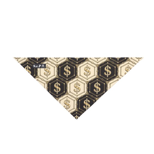 Honeycomb Dollar Sign Tile Pattern Pet Bandana - (S.e.P.T.) - Image 6