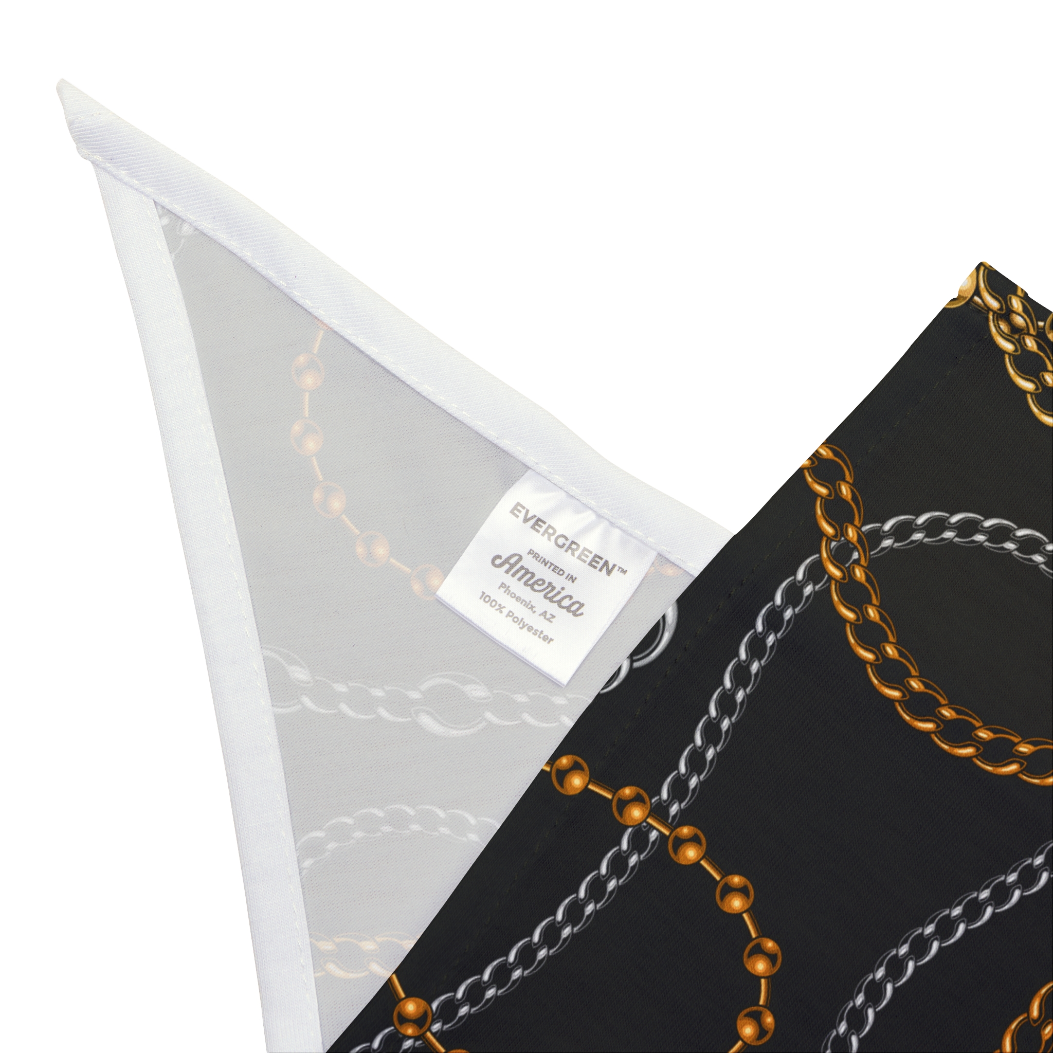 Mixed Metal Chain and Rope Pattern Pet Bandana - (S.e.P.T.) - Image 8