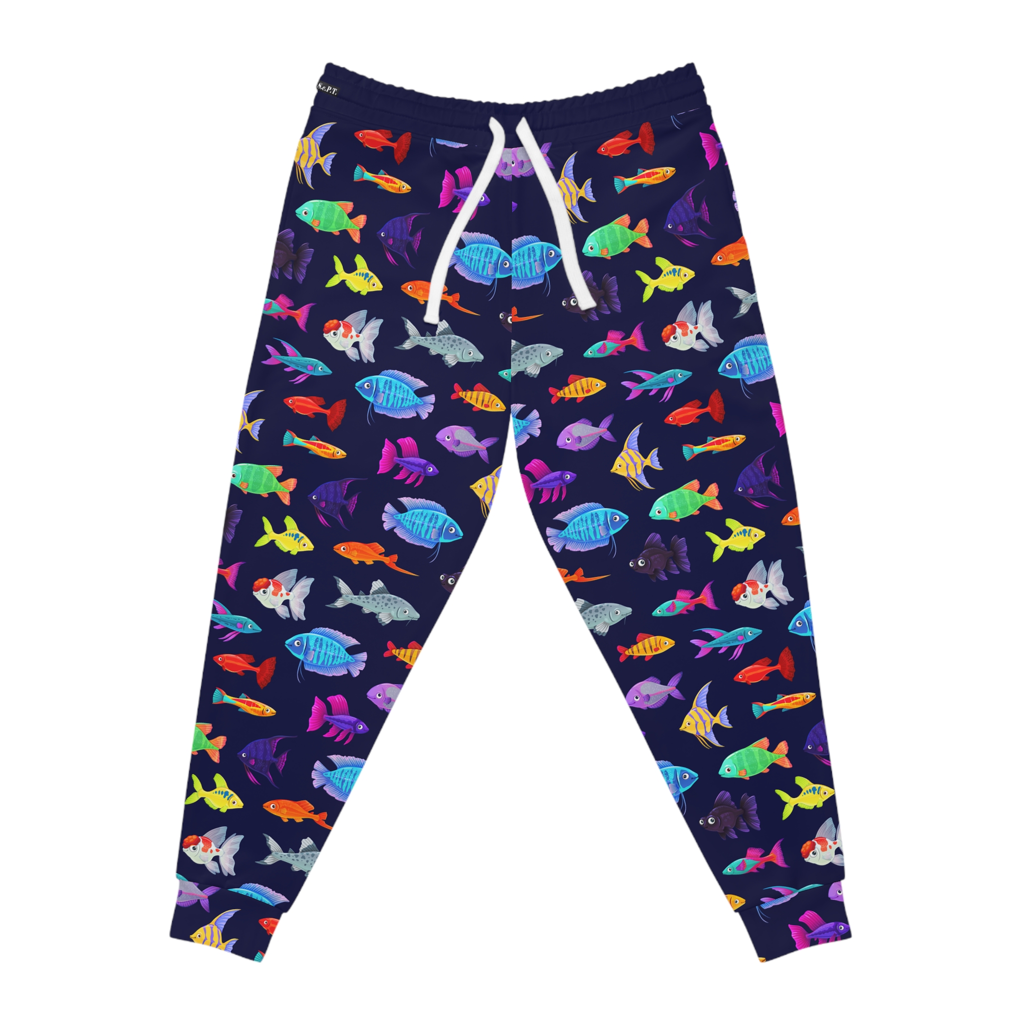 Deep Sea Life Colorful Fish Pattern Athletic Joggers (S.e.P.T.™) - Image 4