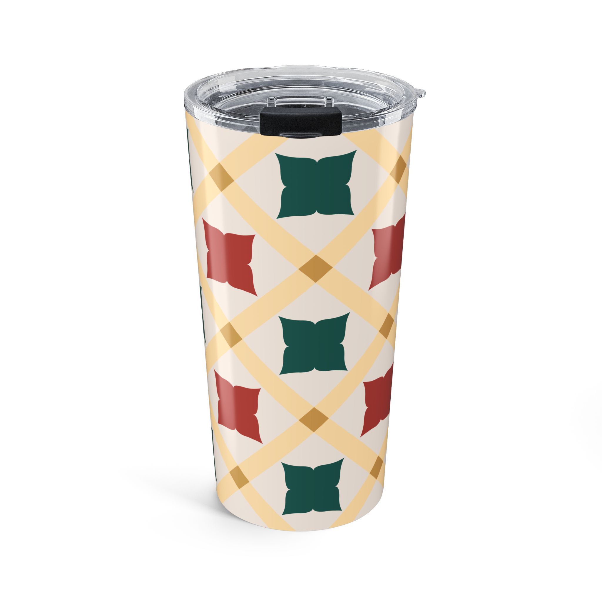 Holiday Geometric Quilt Pattern - Tumbler 20oz - (S.e.P.T.™)