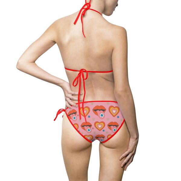 Groovy Flower Power Kiss Women's Bikini Swimsuit (AOP) - Image 3
