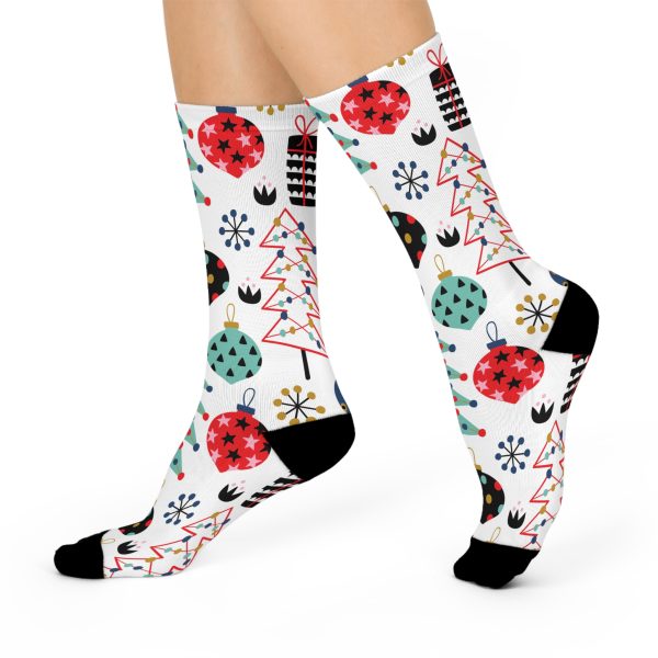 Holiday (Design #1) Cushioned Crew Socks - Image 3